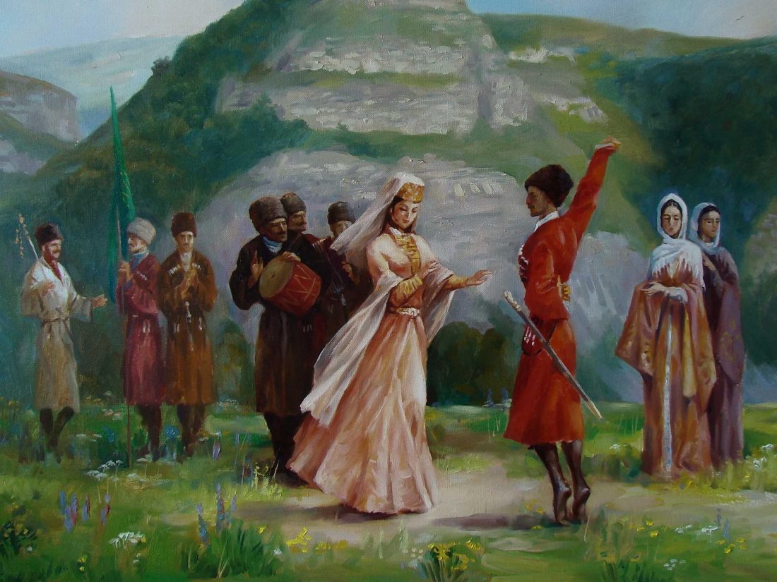 Дагестанская свадьба в горах