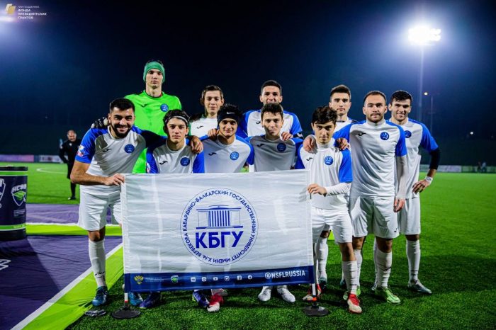 Команда КБГУ по футболу в НСФЛ 2022