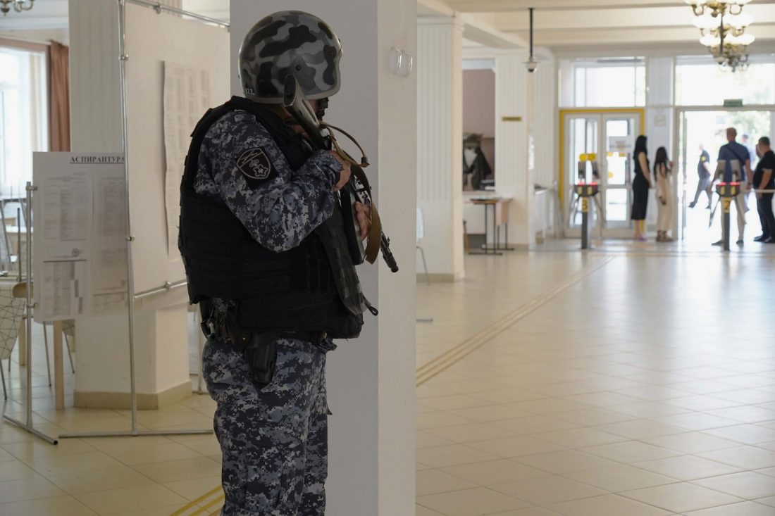 В КБГУ состоялись учения по отработке алгоритмов действий при совершении преступления