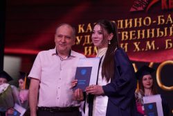 Торжественное вручение дипломов выпускникам института математики и естественных наук Кабардино-Балкарского государственного университета им. Х.М. Бербекова