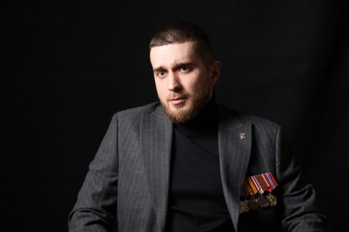 Руководитель центра гражданско-патриотического воспитания КБГУ Герман Шевчук в проекте «Герои нашего времени»