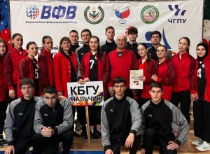 Тренер сборной КБГУ по волейболу Анна Коноплёва удостоена престижной награды в области спорта