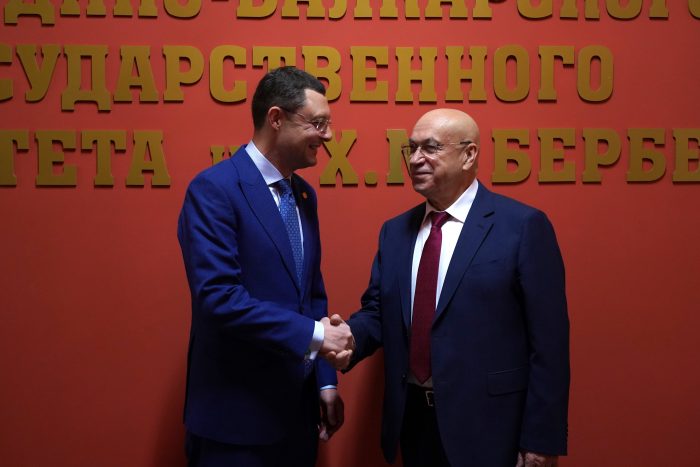 Президент Российской академии художеств поблагодарил КБГУ за вклад в проект «Кавказ: притяжение будущего»