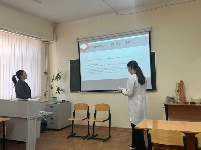 Открытое занятие по теме: «Оказание первой медицинской помощи»