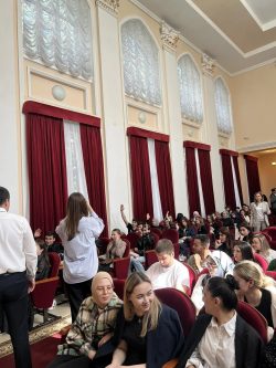 Собрание студентов 4 курса специальности "Лечебное дело"