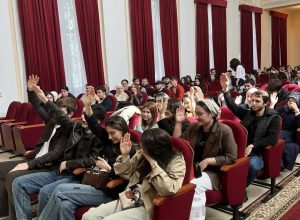 Собрание студентов 4 курса специальности "Лечебное дело"